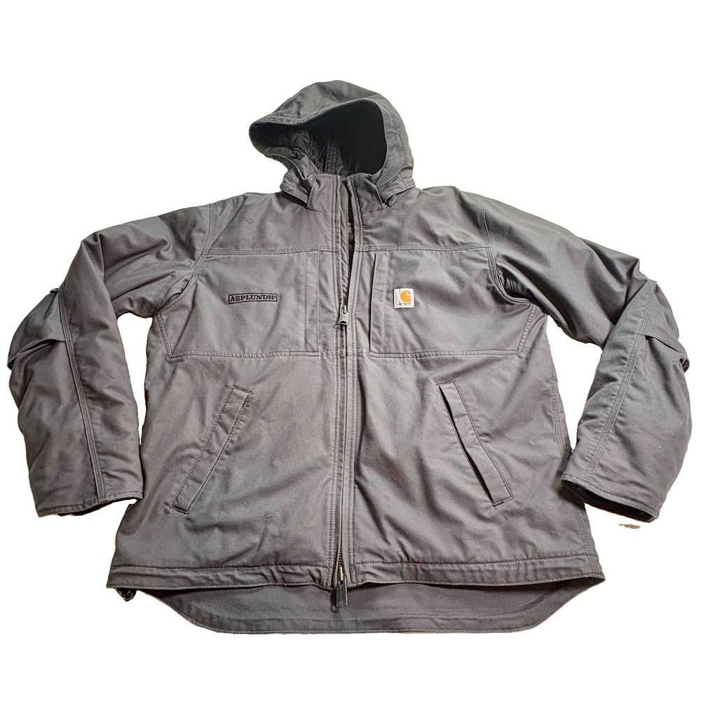 Carhartt Men's Full Swing Cryder Jacket Sz L Loose Fit Gray Soft Warm Wear